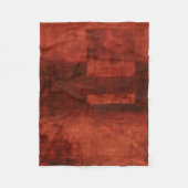 Tief-Crimson-Malerei mit geometrischen Formen Fleecedecke (Vorderseite)