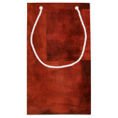 Tief-Crimson-Malerei mit geometrischen Formen Kleine Geschenktüte (Rückseite)