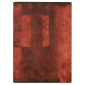 Tief-Crimson-Malerei mit geometrischen Formen Klemmbrett (Rückseite)