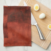 Tief-Crimson-Malerei mit geometrischen Formen Küchentuch (Viertel Falte)