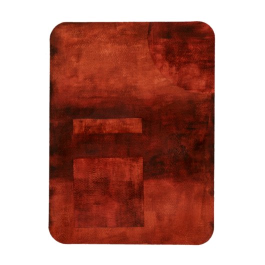 Tief-Crimson-Malerei mit geometrischen Formen Magnet (Vertikal)