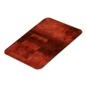 Tief-Crimson-Malerei mit geometrischen Formen Magnet (Linke Seite)