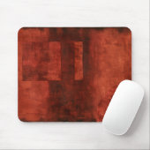 Tief-Crimson-Malerei mit geometrischen Formen Mousepad (Mit Mouse)