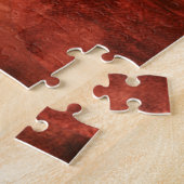 Tief-Crimson-Malerei mit geometrischen Formen Puzzle (Seite)