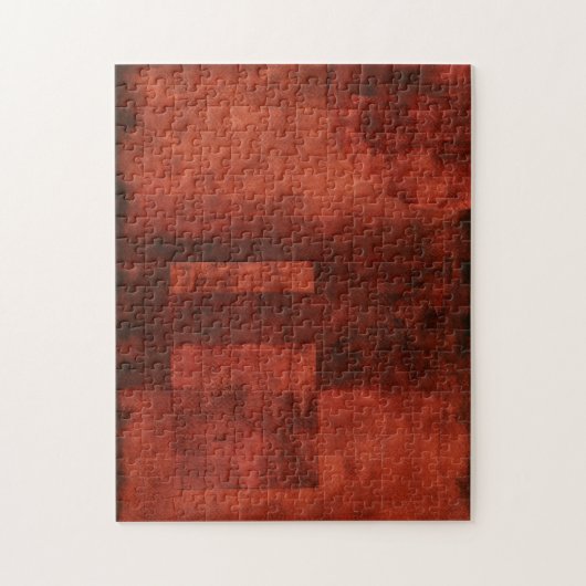Tief-Crimson-Malerei mit geometrischen Formen Puzzle (Vertikal)
