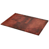 Tief-Crimson-Malerei mit geometrischen Formen Schneidebrett (Ecke)