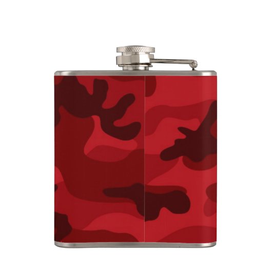 Tief, dunkelrote Camouflage, Camouflage Flachmann (Rückseite)