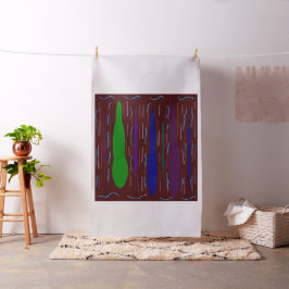 Tief dunkle lila Kunst inspiriert gemischt gemuste Stoff