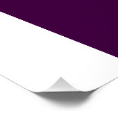 Tief dunkles geheimnisvolles lila Kunstdesign mode Poster (Ecke)