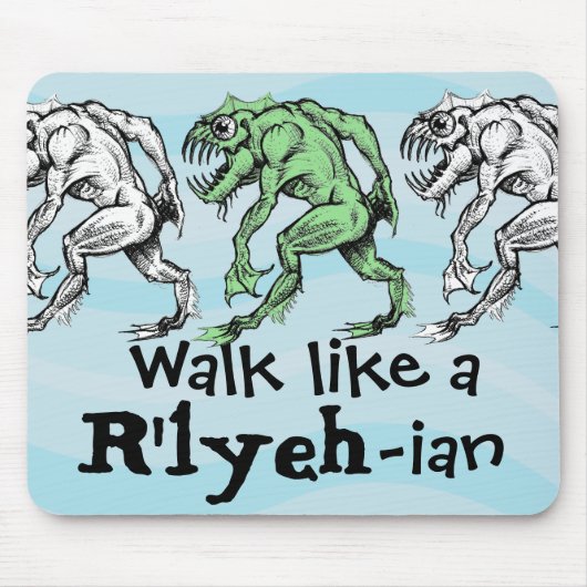 Tief ein - Weg wie ein R'lyeh-Ian - Mausunterlage Mousepad (Vorne)