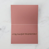 Tief empfunden DANKE zu kardieren (Innenseite)