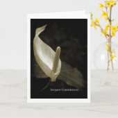 tief empfundenes Beileid Karte (Gelbe Blume)