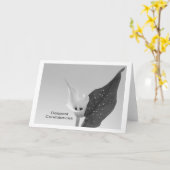 tief empfundenes Beileid Karte (Gelbe Blume)