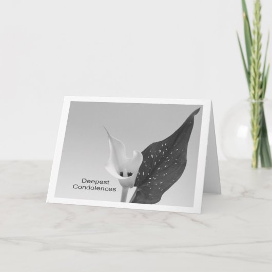 tief empfundenes Beileid Karte (Vorderseite)