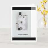 tief empfundenes Beileid Karte (Gelbe Blume)