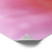 Tief fällt auf rosa Rose Macro Abstrakt Poster (Ecke)