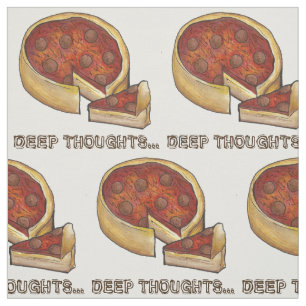 Tief Gedanken Deep Dish Pepperoni Pizza Feinschmec Stoff