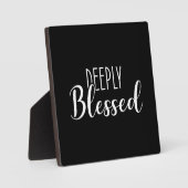 Tief gesegnet, der Glaubenserfolg Motivierend Fotoplatte (Vorderseite)