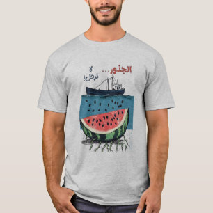 tief gewurzelt Palästinas Erbe ف ل س ي ن T-Shirt
