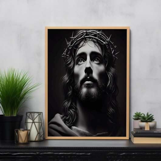 Tief greifende Himmlische Reflexion des Erlösers Poster