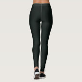 Tief grüne, Schlichte Farbe Leggings (Rückseite)