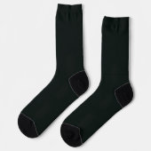 Tief grüne, Schlichte Farbe Socken (Linkes Detail)
