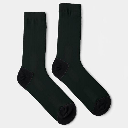 Tief grüne, Schlichte Farbe Socken (Rechts)
