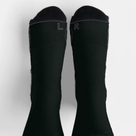 Tief grüne, Schlichte Farbe Socken