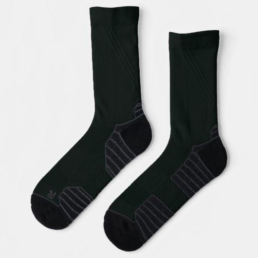 Tief grüne, Schlichte Farbe Socken (Links)