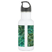Tief grüne Süßwasser Edelstahlflasche (Rückseite)