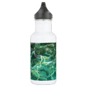 Tief grüne Süßwasser Edelstahlflasche (Rechts)