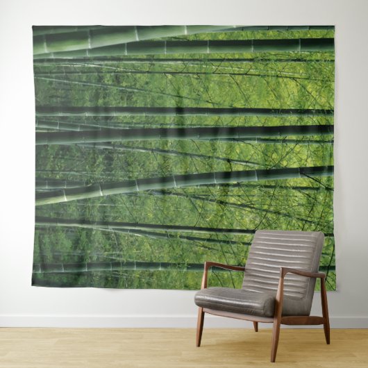 Tief grüner Wald Hintergrund oder Dekoration Wandteppich (Beispiel (Horizontal))