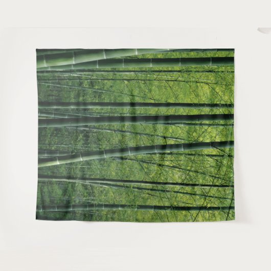 Tief grüner Wald Hintergrund oder Dekoration Wandteppich (Vorderseite (Horizontal))