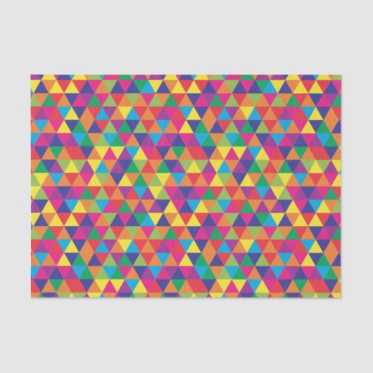 Tief-Hell-Dreiecke - Modernes Abstraktes Muster Seidenpapier (Vorderseite)