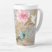 Tief Hören-Latte-Mug Milchtasse (Rechte Ecke)