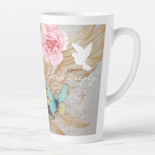 Tief Hören-Latte-Mug Milchtasse (Rechts)