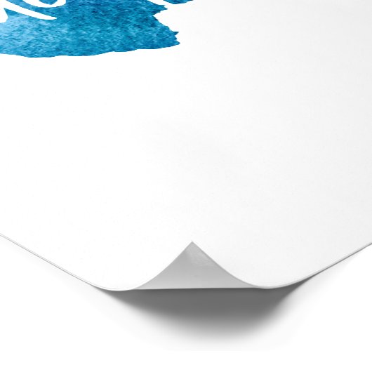 Tief im Herzen von TX Harvey Print Poster (Ecke)