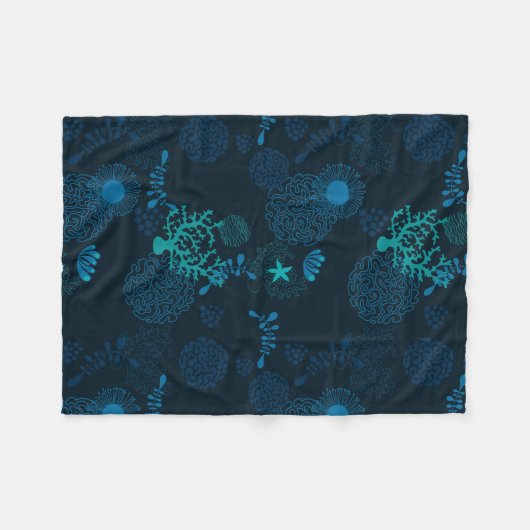 Tief im Ozean Fleecedecke (Vorderseite (Horizontal))
