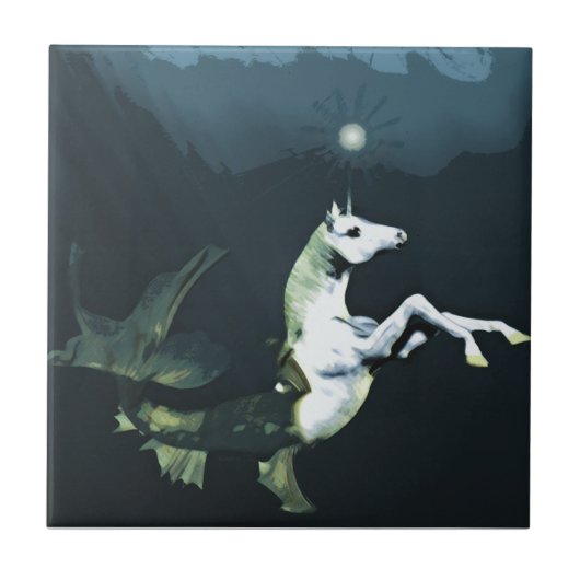 Tief im Seeteich Fliese (Vorderseite)