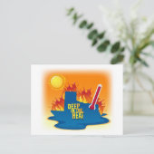 Tief im T - Shirt von Texas Postkarte (Stehend Vorderseite)