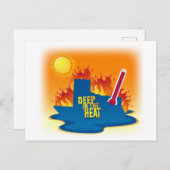Tief im T - Shirt von Texas Postkarte (Vorne/Hinten)