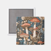 Tief im Wald Pilze. Magnet (Vorderseite/Rückseite)