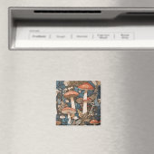 Tief im Wald Pilze. Magnet (In Situ (Geschirrspüler))