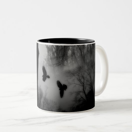 tief im Wald Zweifarbige Tasse (VorderseiteRechts)