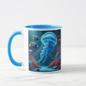 Tief in den Meeresboden eintauchen. Tasse (Links)