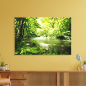 tief in den Wald Leinwanddruck (Insitu (Wohnzimmer))