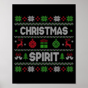 Tief in der Weihnachts-Schrift passende Paare Poster