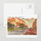 Tief in der Wüste Postkarte (Vorne/Hinten)