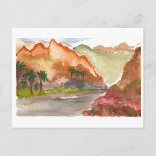 Tief in der Wüste Postkarte (Vorderseite)