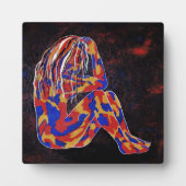 tief in Gedanken Fotoplatte (Vorderseite)